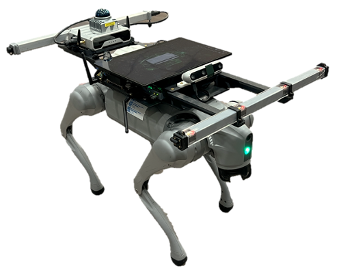 Unitree Go2 equipped with the MagLoc sensing suite